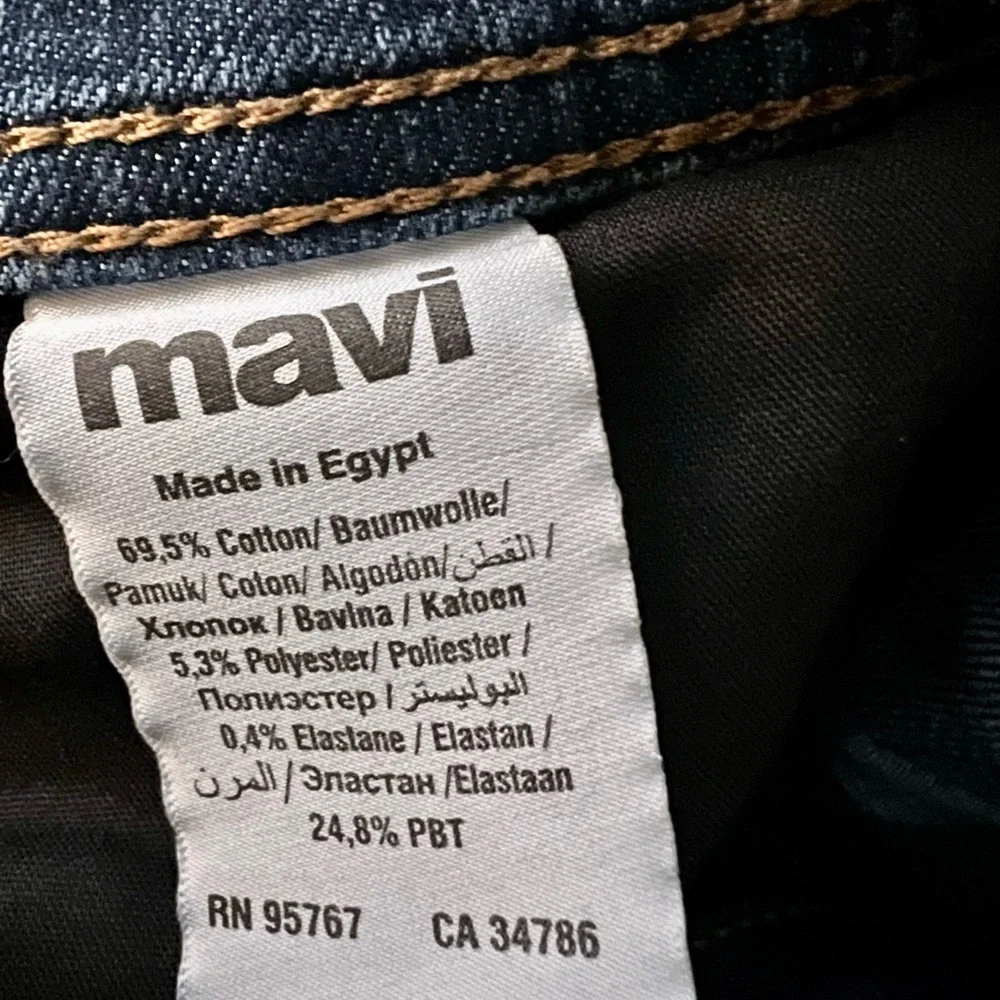 Mavi Blue Denim Men’s 32/32 Jeans with Detailed Accents Zach Straight Leg - Picture 7 of 9